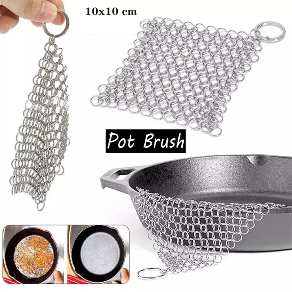 Home Cooking Cookbook - Stainless Steel Cast Iron Cleaner Chain