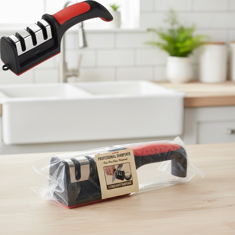 Home Cooking Chef - 3-Stage Knife Sharpener Professional Kitchen Sharpening