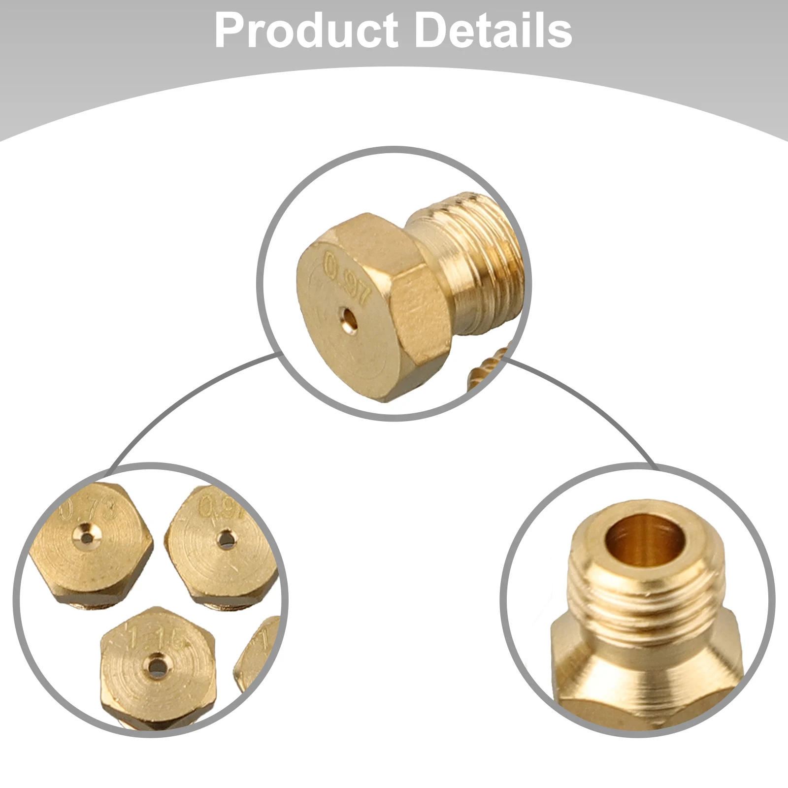 Home Cooking Appliances - 5PCS Gas Nozzles Burner Jets Nozzles