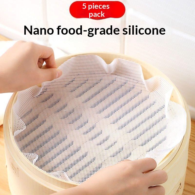 5pcs/set Reusable Silicone Non - Steamer Bamboo Set 评论和价格