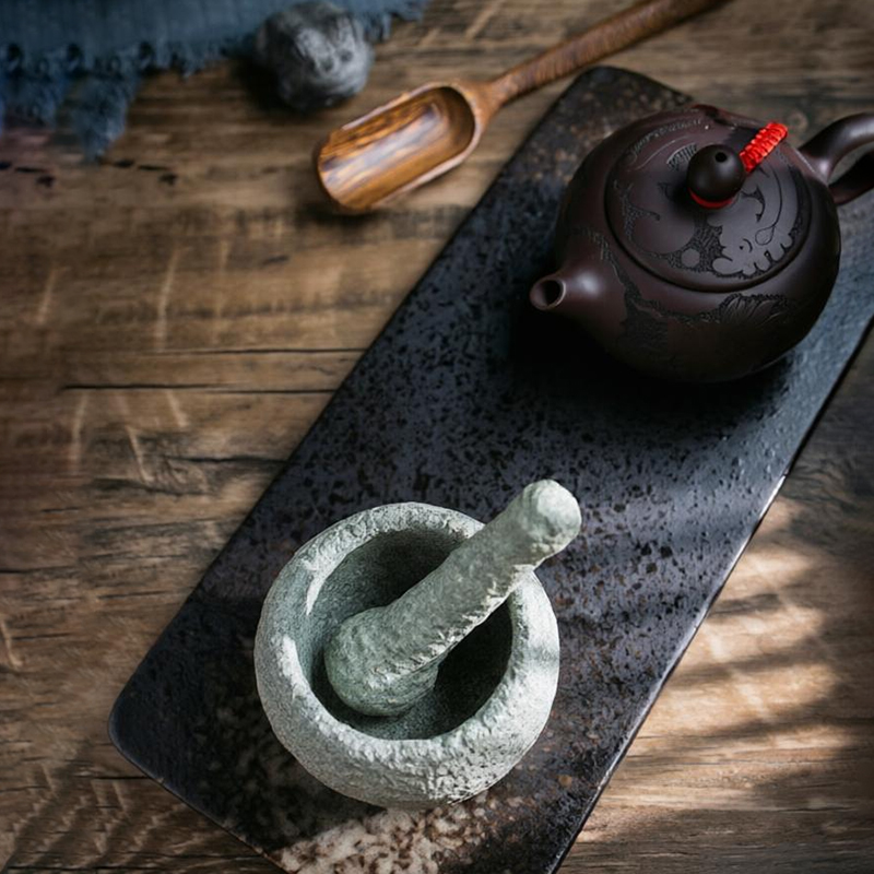 Natural Granite Mortar Pestle  - Mortar Pestle Granite 评论和价格