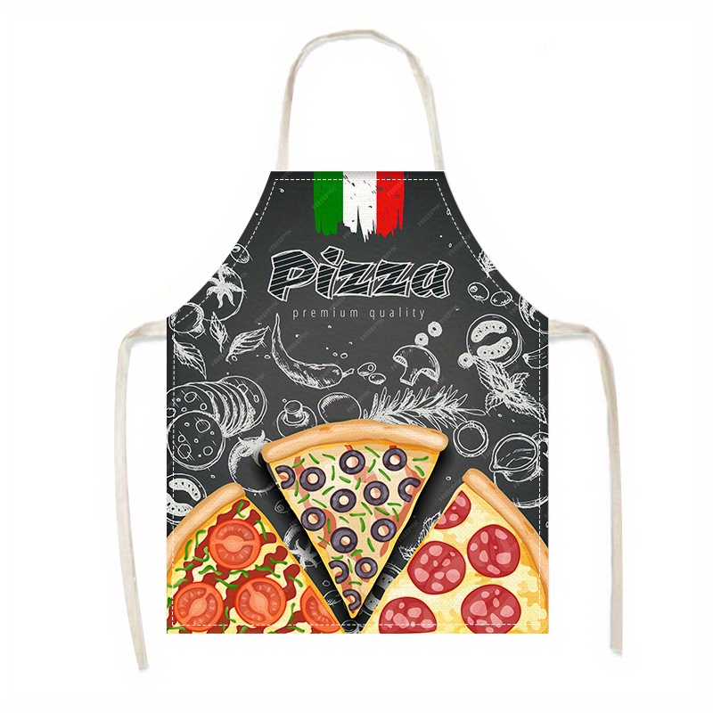 Linen Apron Pizza Italian Food - Home Cooking In Italian 评论和价格