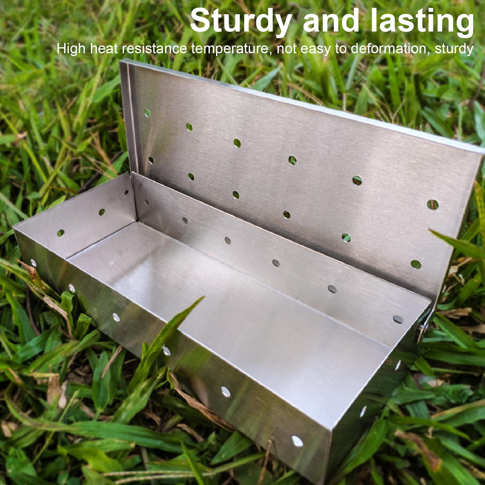 Heavy Duty Stainless Steel Smo - Smoker Box Wood Chip 评论和价格