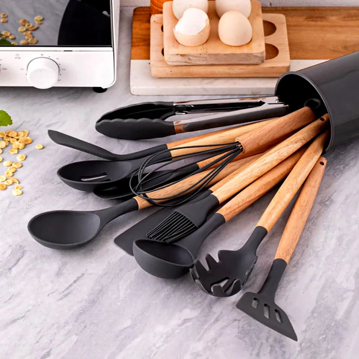 12Pcs Silicone Utensils Set No - Home Cooking Cookbook 评论和价格