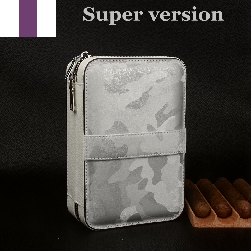 Travel Cigar Case Leather Ciga - Smoker Box Wood Chip 评论和价格