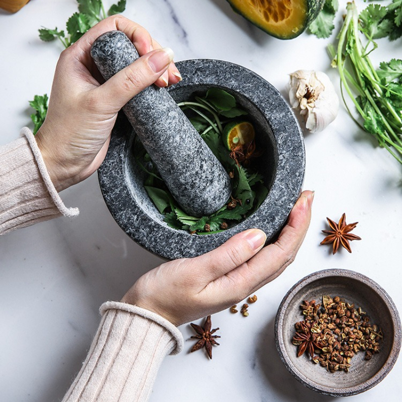 Mortar and Pestle Set Heavy Na - Mortar Pestle Granite 评论和价格