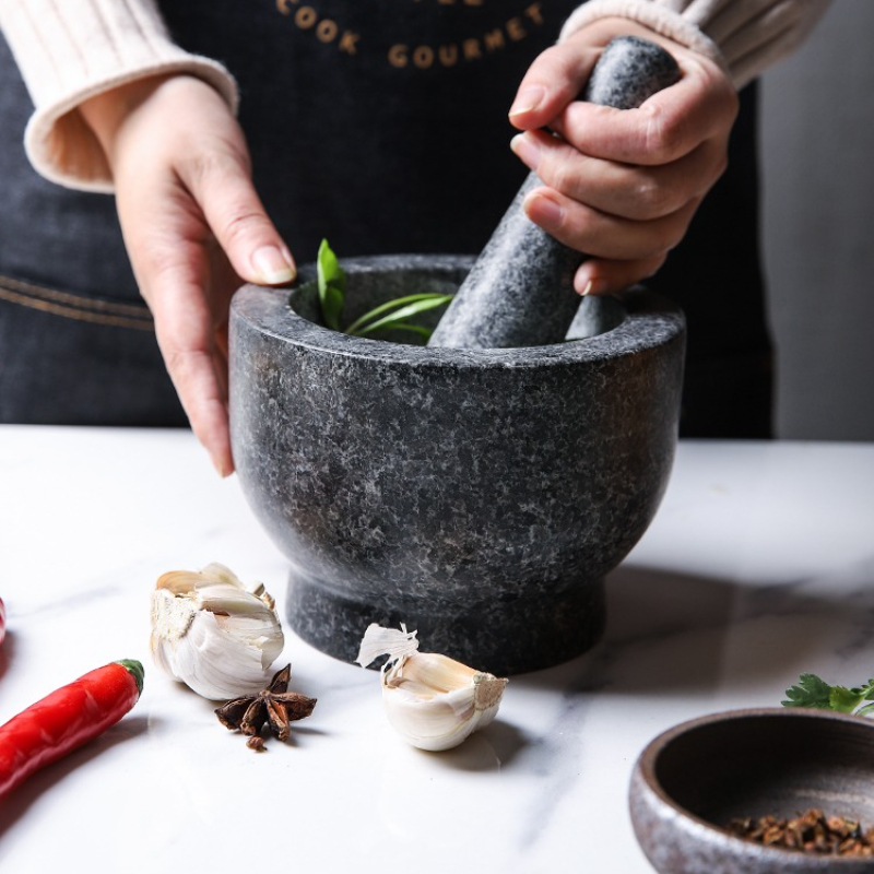 Mortar and Pestle Set Heavy Na - Mortar Pestle Granite 评论和价格