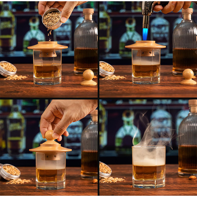 Premium Whiskey Cocktail Smoke - Smoker Box Wood Chip 评论和价格