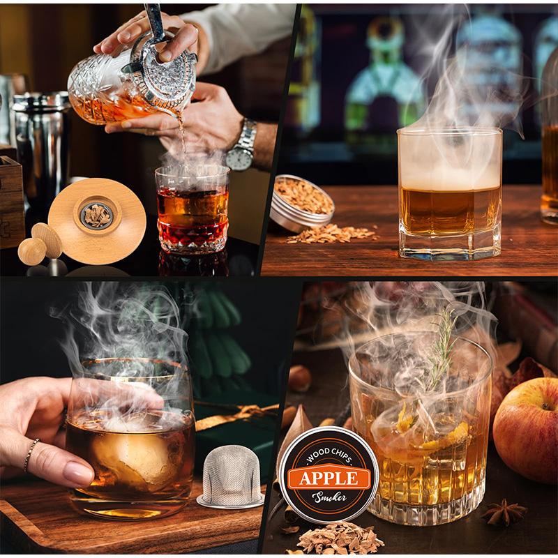 Premium Whiskey Cocktail Smoke - Smoker Box Wood Chip 评论和价格