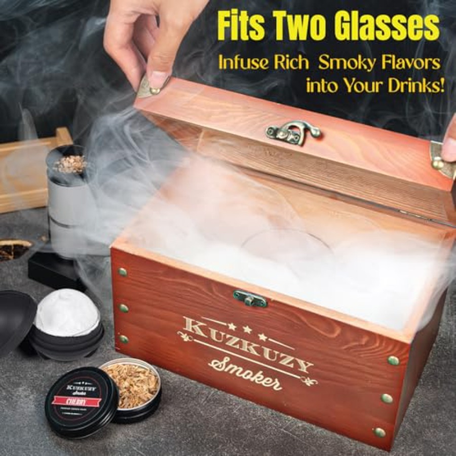 Cocktail Smoker Kit - Whiskey  - Smoker Box Wood Chip 评论和价格
