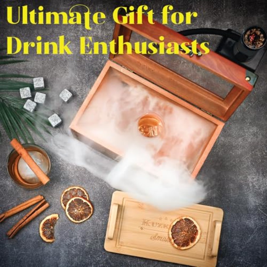 Cocktail Smoker Kit - Whiskey  - Smoker Box Wood Chip 评论和价格
