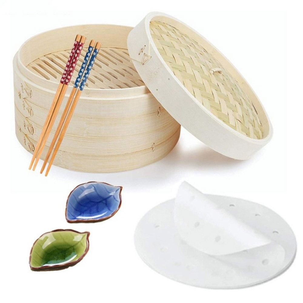 Chinese Steamer Bamboo Steamer - Steamer Bamboo Set 评论和价格