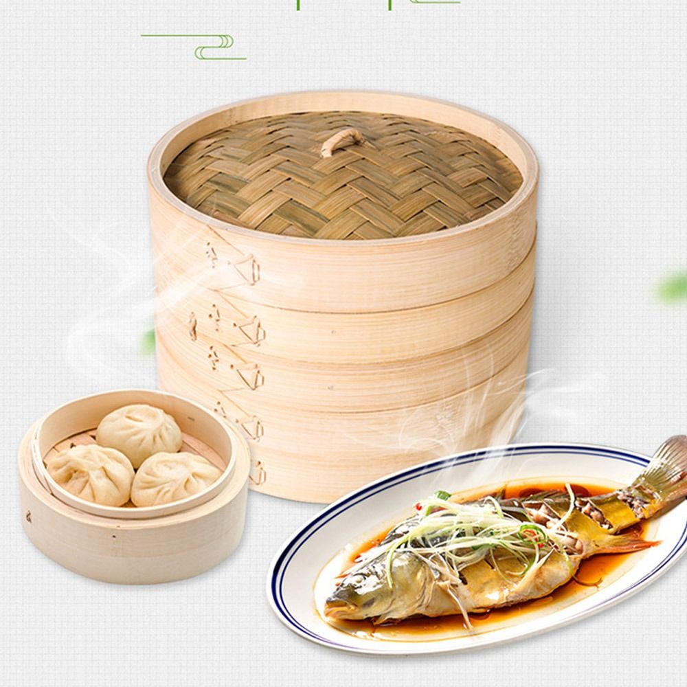 Chinese Steamer Bamboo Steamer - Steamer Bamboo Set 评论和价格
