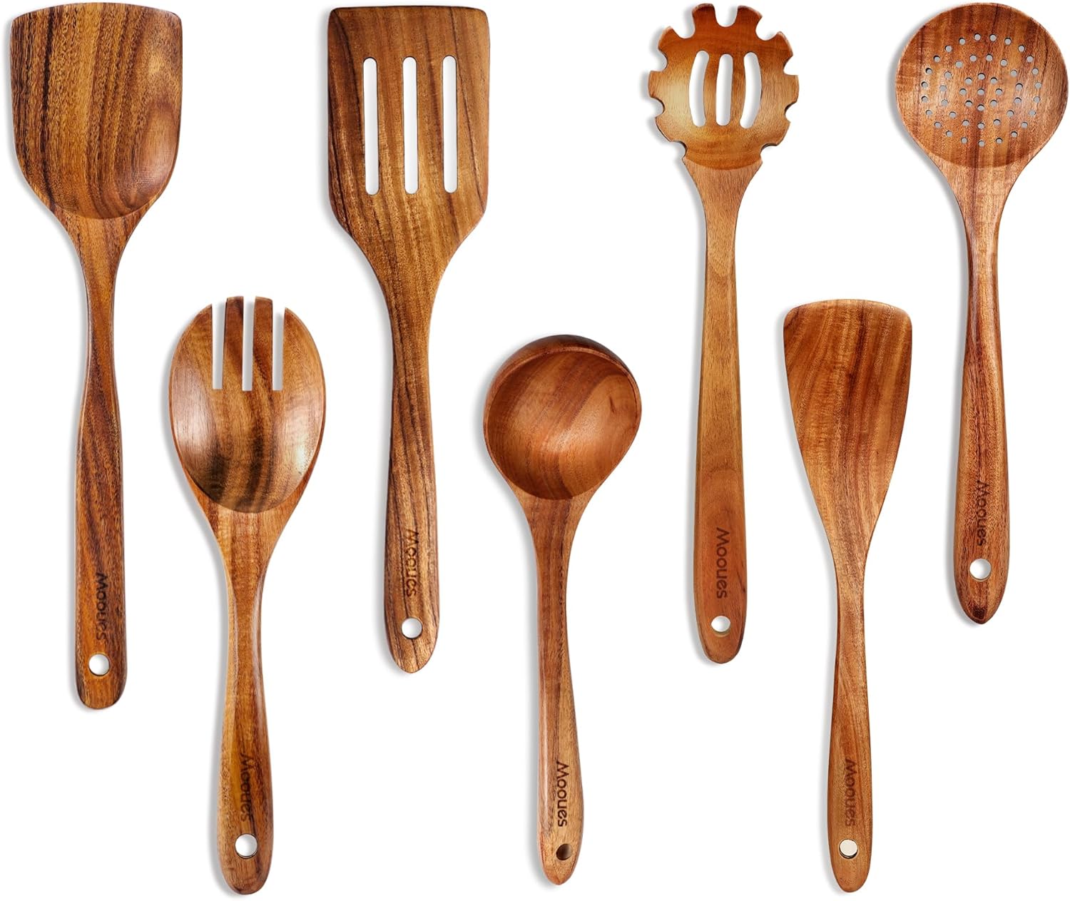Luxury Wooden Utensil Set for  - Home Cooking Chef 评论和价格