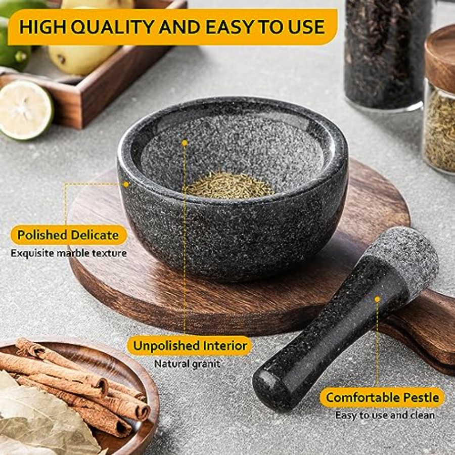 Velaze Large Mortar and Pestle - Mortar Pestle Granite 评论和价格