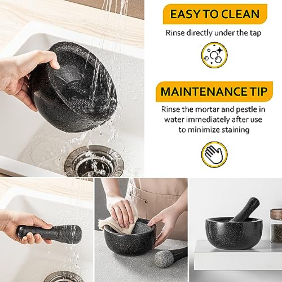 Velaze Large Mortar and Pestle - Mortar Pestle Granite 评论和价格