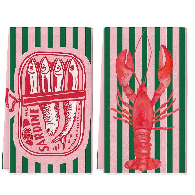 2Pcs, American Retro Striped S - Home Cooking Cookbook 评论和价格