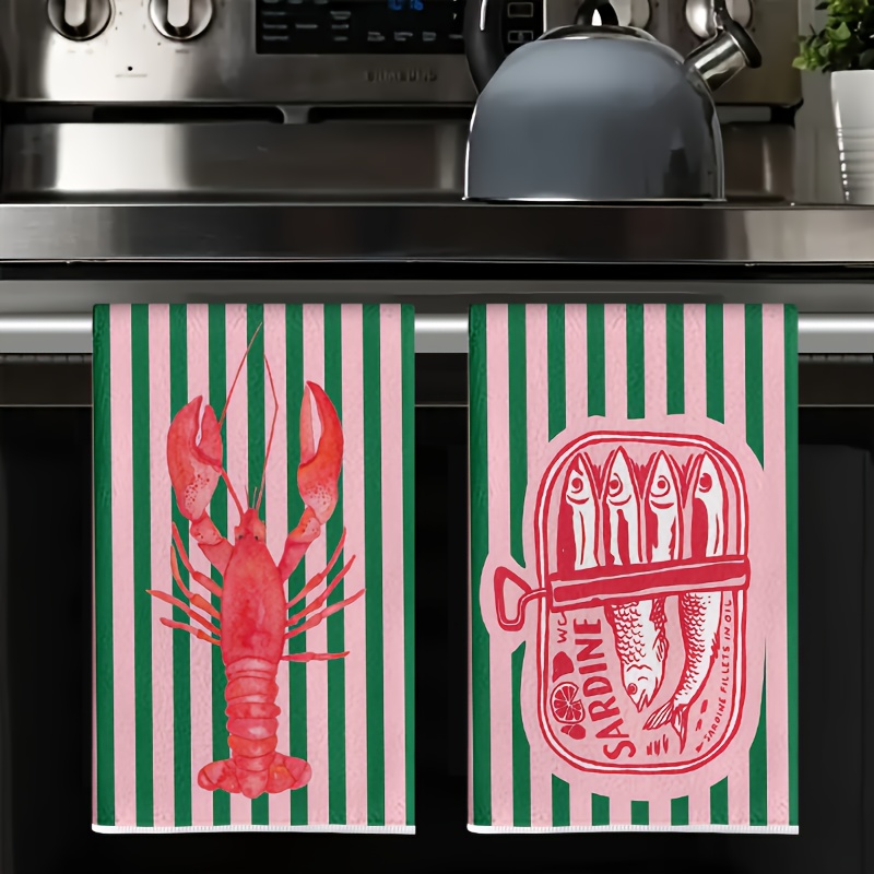 2Pcs, American Retro Striped S - Home Cooking Cookbook 评论和价格
