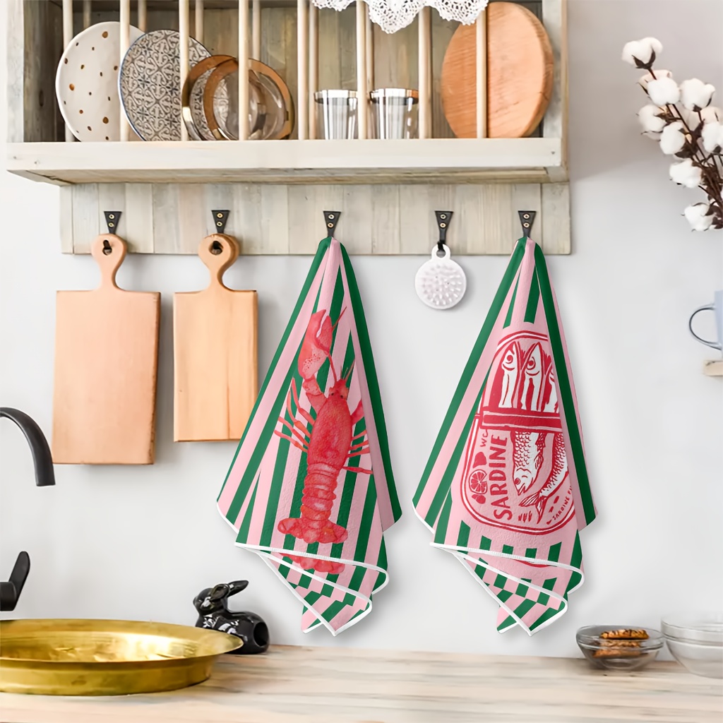 2Pcs, American Retro Striped S - Home Cooking Cookbook 评论和价格