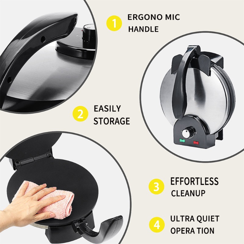 1500W Non Stick Electric Crepe - Home Cooking Quesadilla 评论和价格