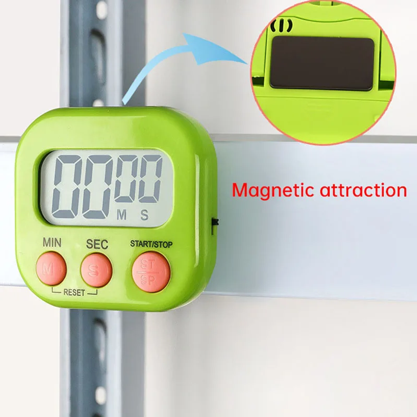 Kitchen Timer Magnetic LCD Dig - Home Cooking Cookbook 评论和价格