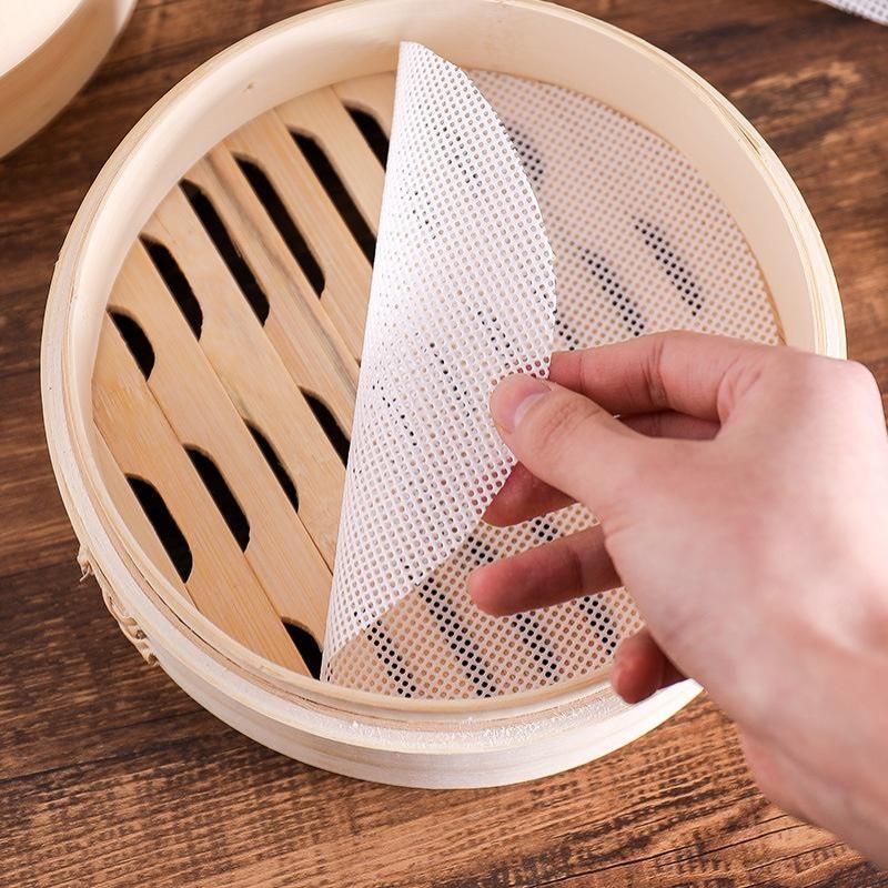 1pcs Reusable White Silicone N - Steamer Bamboo Set 评论和价格