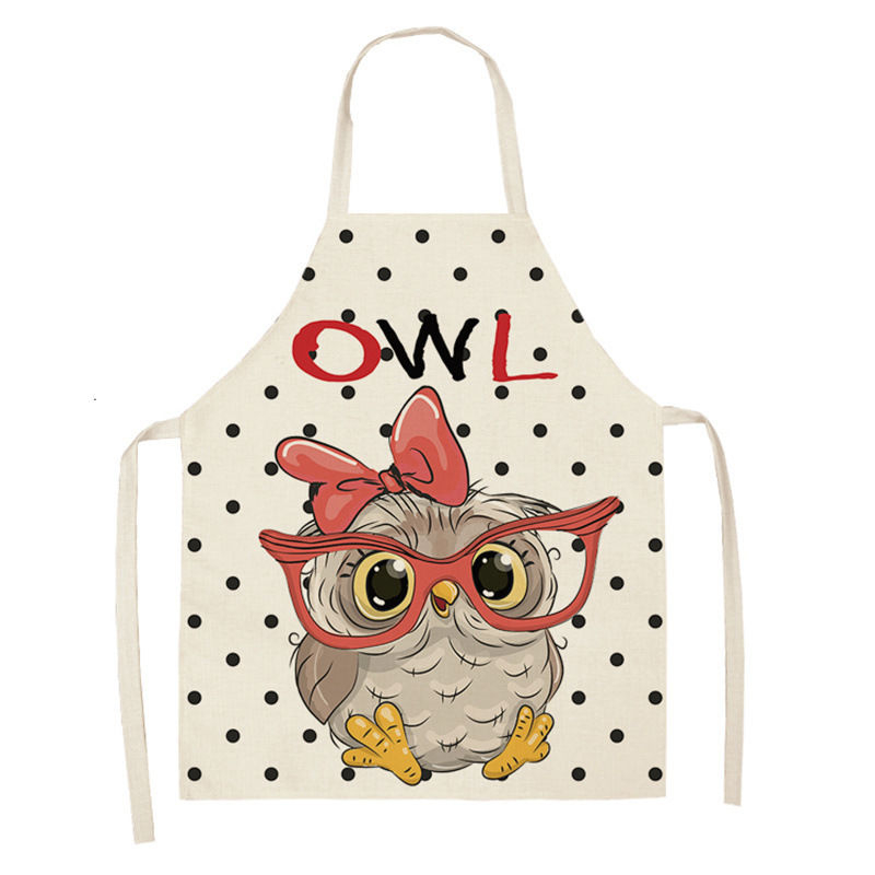 Owl Sleeveless Chef Apron Line - Home Cooking Chef 评论和价格