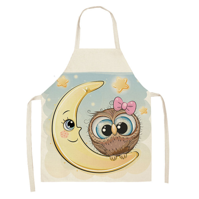 Owl Sleeveless Chef Apron Line - Home Cooking Chef 评论和价格