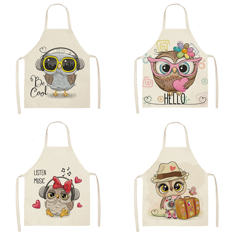 Owl Sleeveless Chef Apron Line - Home Cooking Chef 评论和价格