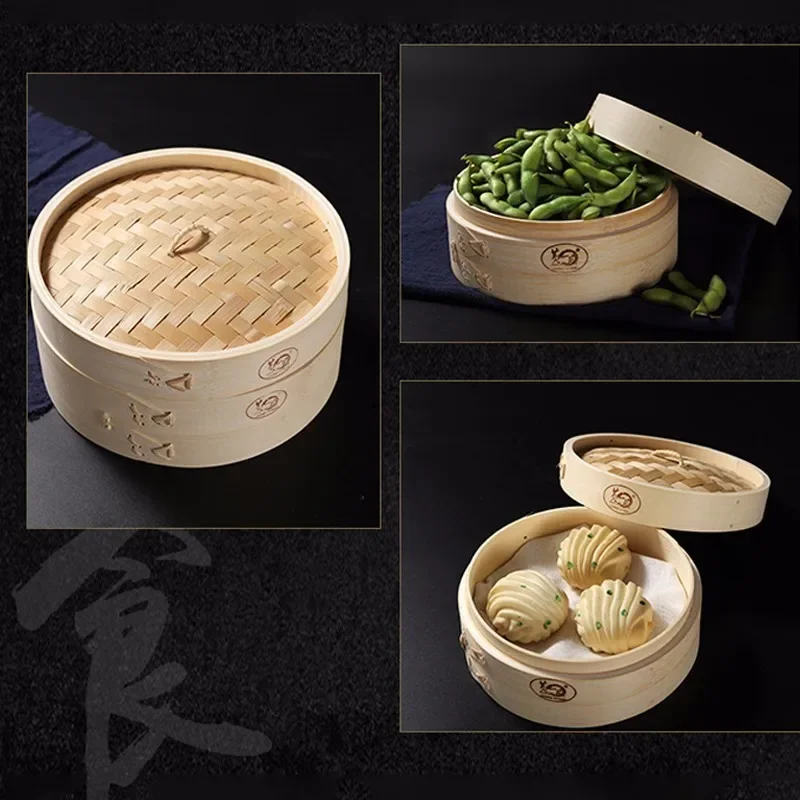 Kitchen Cooking Bamboo Steamer - Steamer Bamboo Set 评论和价格