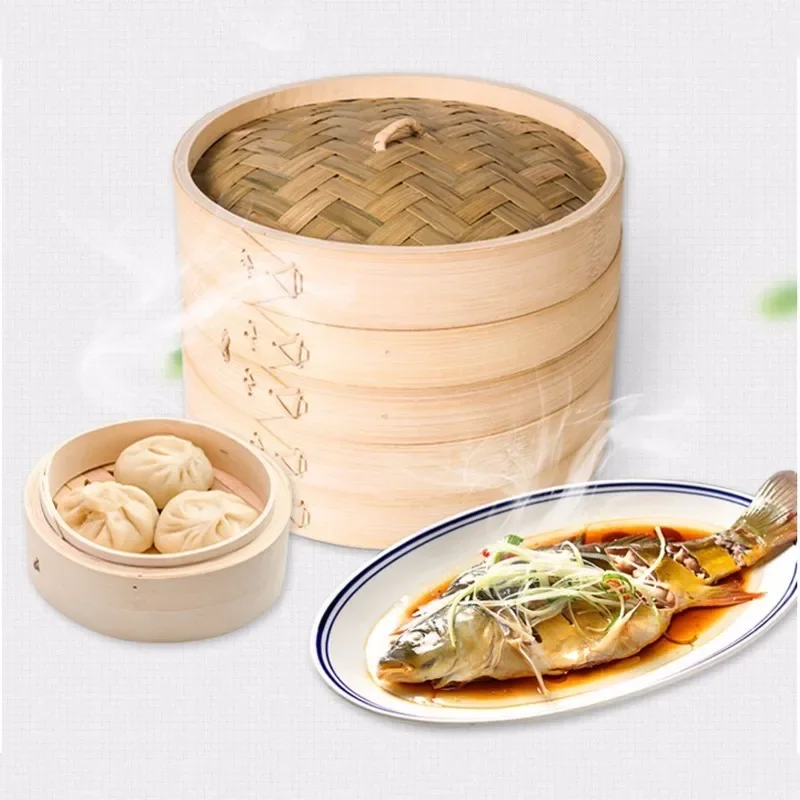 Kitchen Cooking Bamboo Steamer - Steamer Bamboo Set 评论和价格