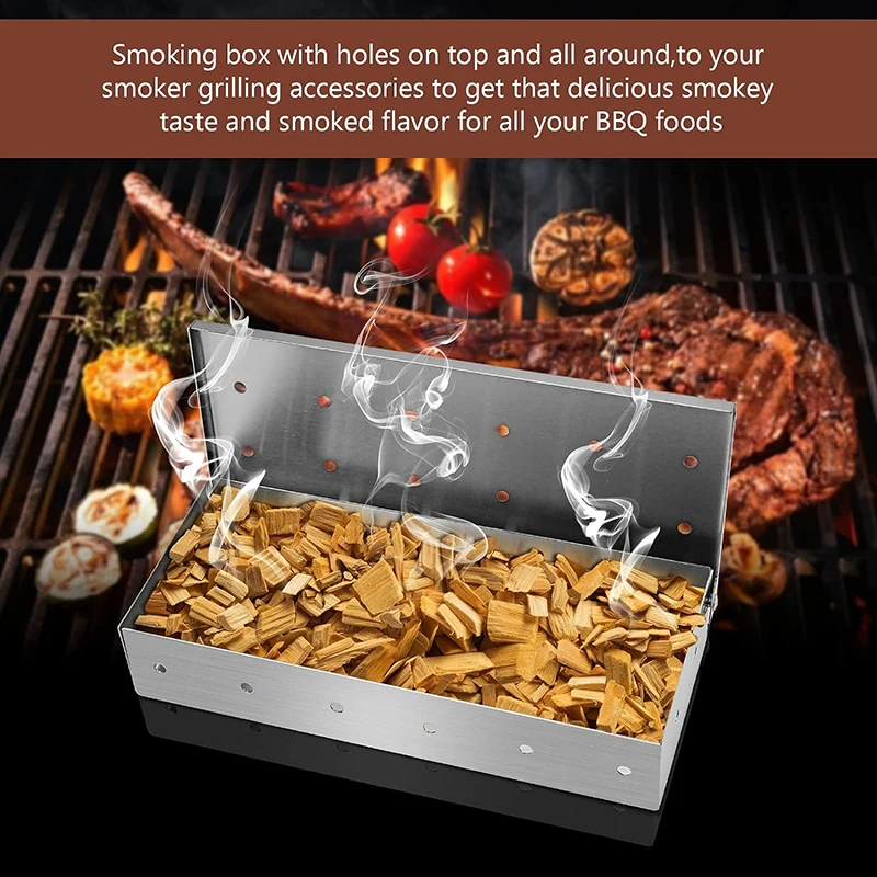 Smoker Box for Wood Chips Stai - Smoker Box Wood Chip 评论和价格