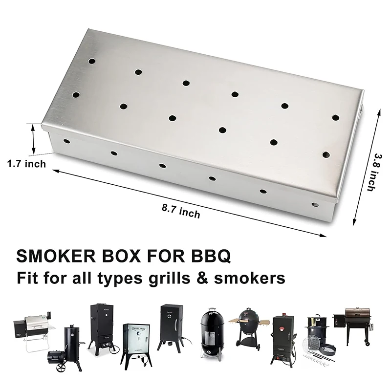 Smoker Box for Wood Chips Stai - Smoker Box Wood Chip 评论和价格