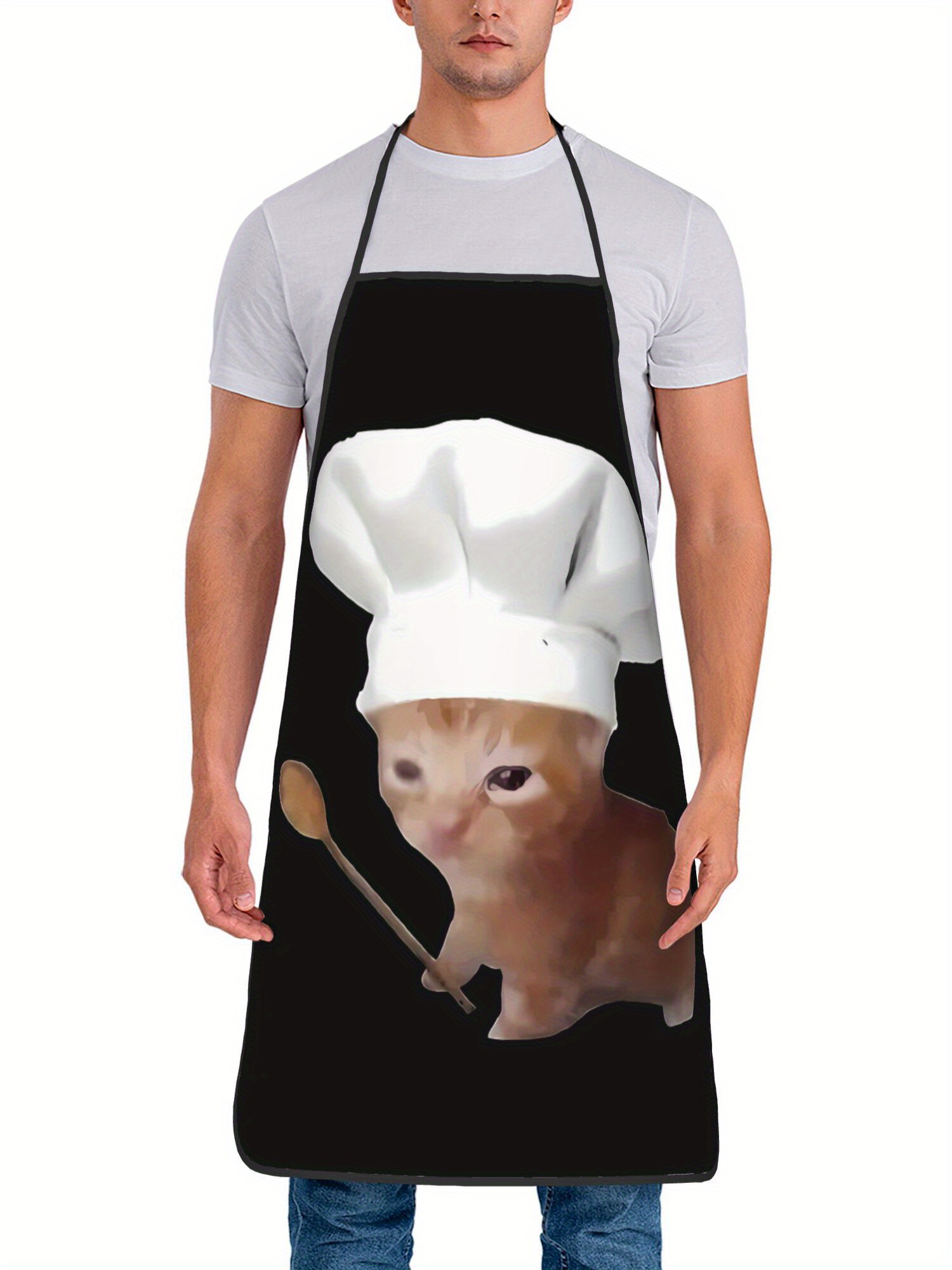 Funny Chef Crying Cat Apron Ki - Home Cooking Chef 评论和价格