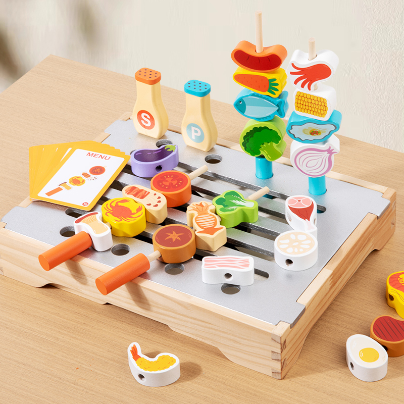 Children's Wooden Imitation Ba - Home Cooking Cookbook 评论和价格