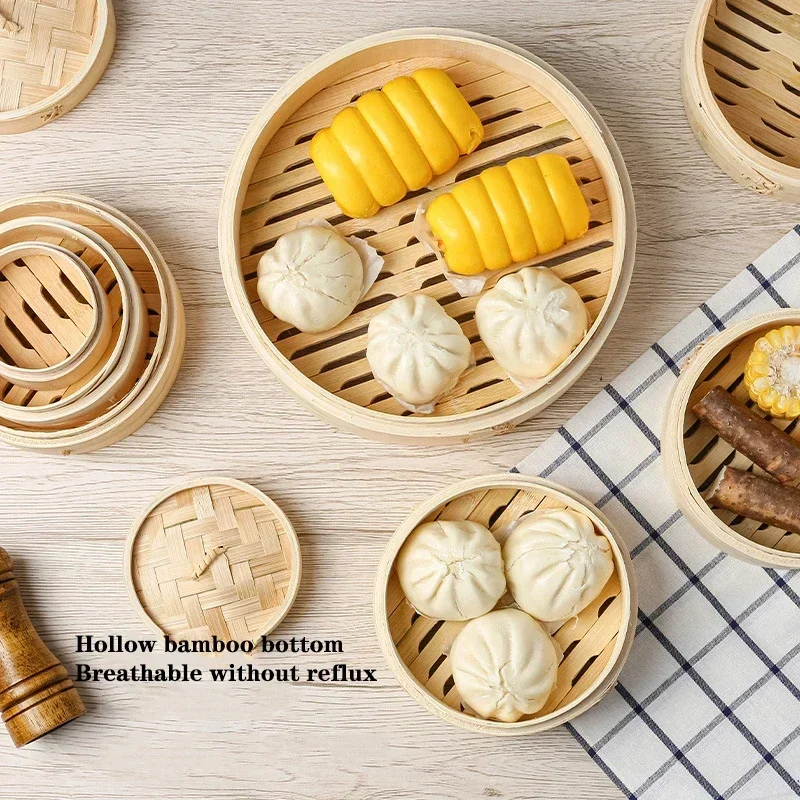 1/2/3 Layer Bamboo Steamer Wit - Steamer Bamboo Set 评论和价格