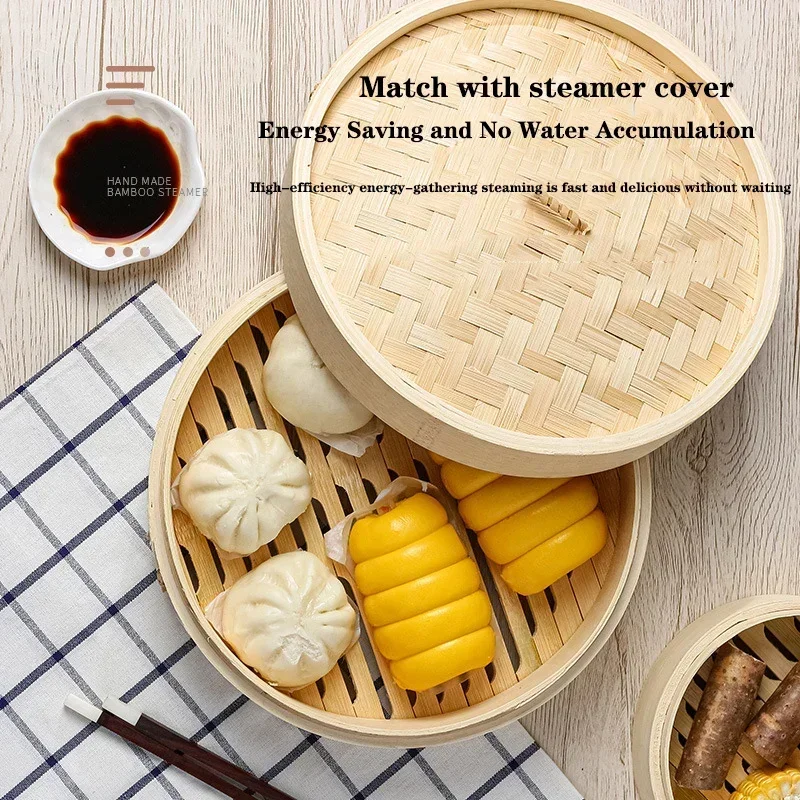 1/2/3 Layer Bamboo Steamer Wit - Steamer Bamboo Set 评论和价格