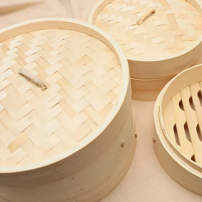 1/2/3 Layer Bamboo Steamer Wit - Steamer Bamboo Set 评论和价格