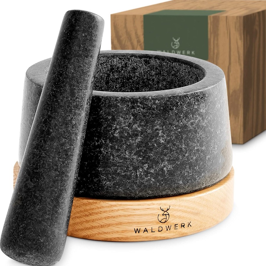 WALDWERK Mortar and Pestle Set - Mortar Pestle Granite 评论和价格