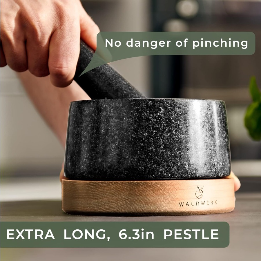 WALDWERK Mortar and Pestle Set - Mortar Pestle Granite 评论和价格