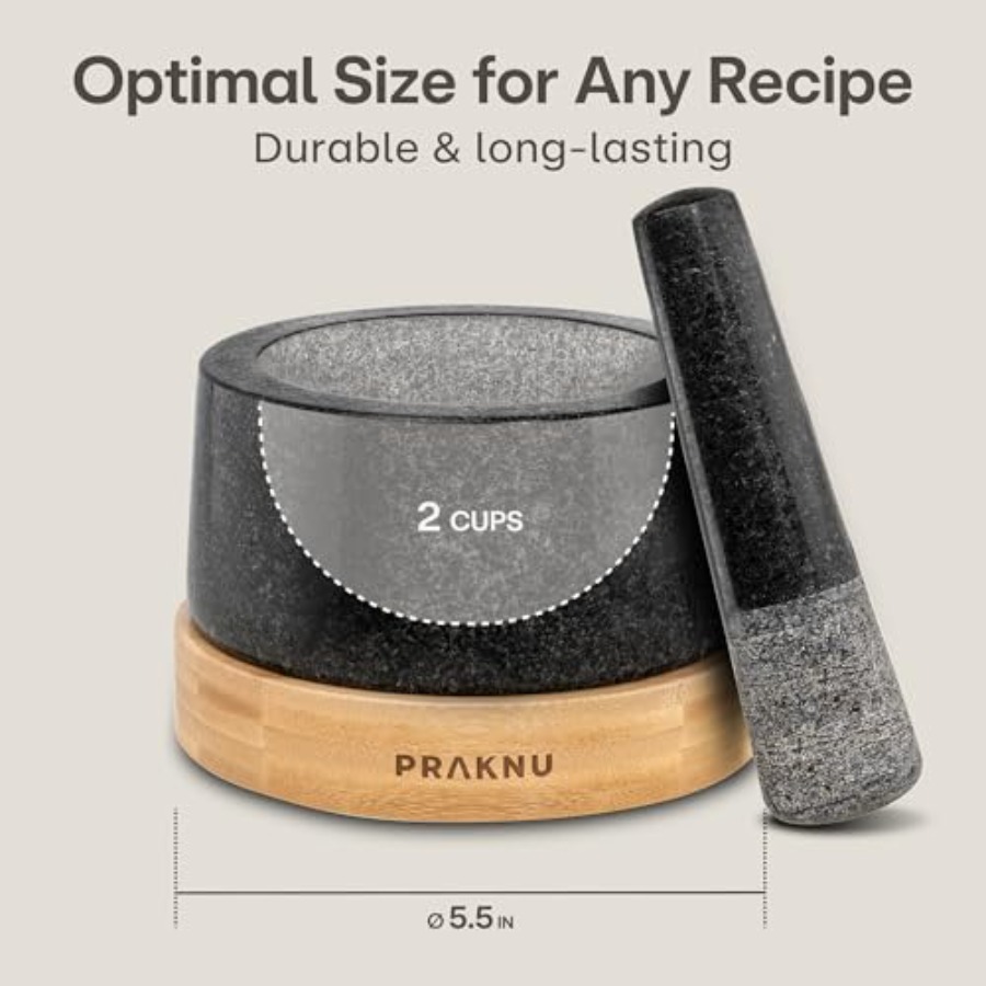 Large 2 Cup Mortar and Pestle  - Mortar Pestle Granite 评论和价格