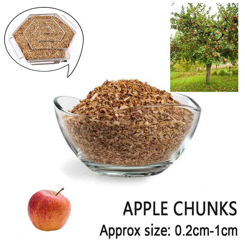 125g/bag Wood Chips Apple Cher - Smoker Box Wood Chip 评论和价格