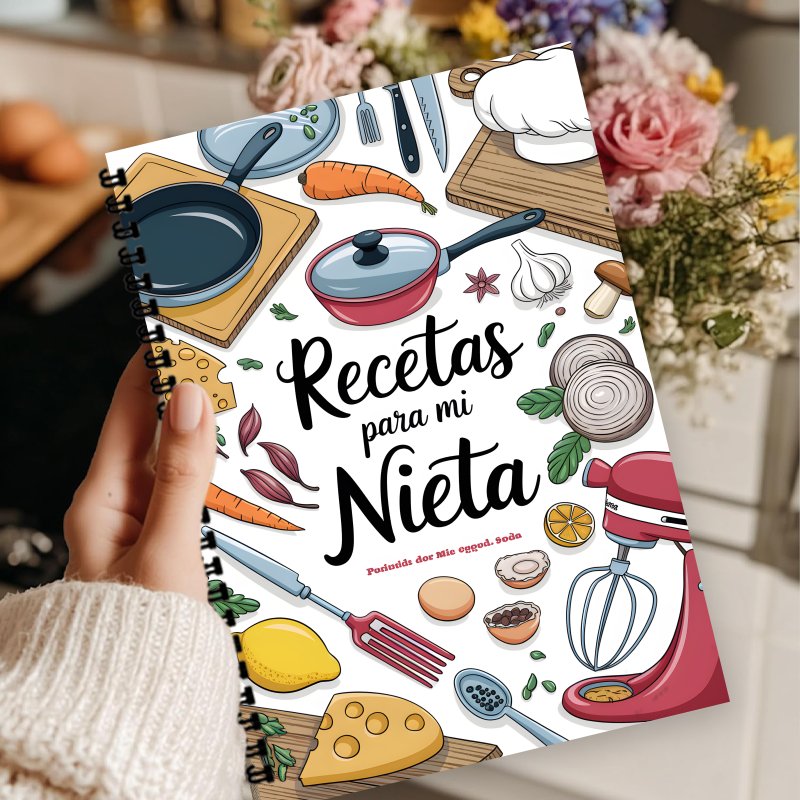 A5 Spanish Recipe Notebook, wi - Home Cooking Chef 评论和价格