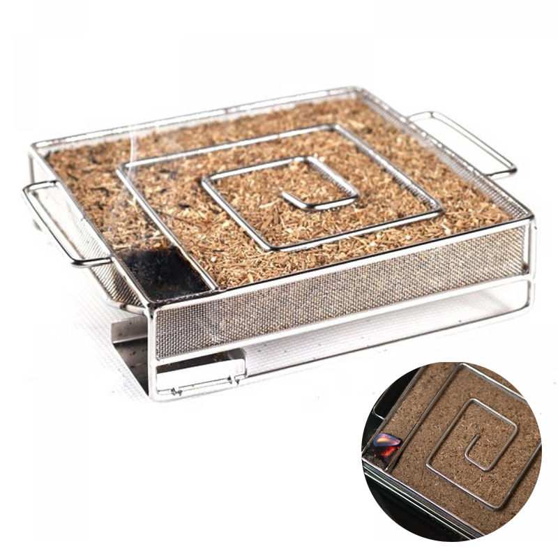 BBQ Cold Smoke Generator Stain - Smoker Box Wood Chip 评论和价格