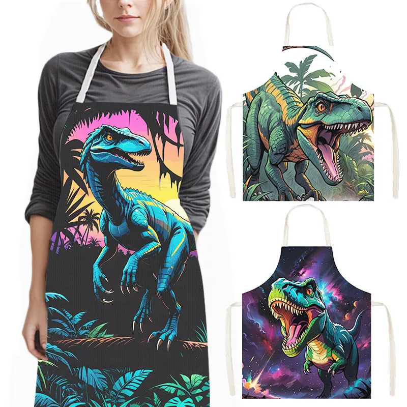 Cute Dinosaur Print Kitchen Ap - Home Cooking Chef 评论和价格