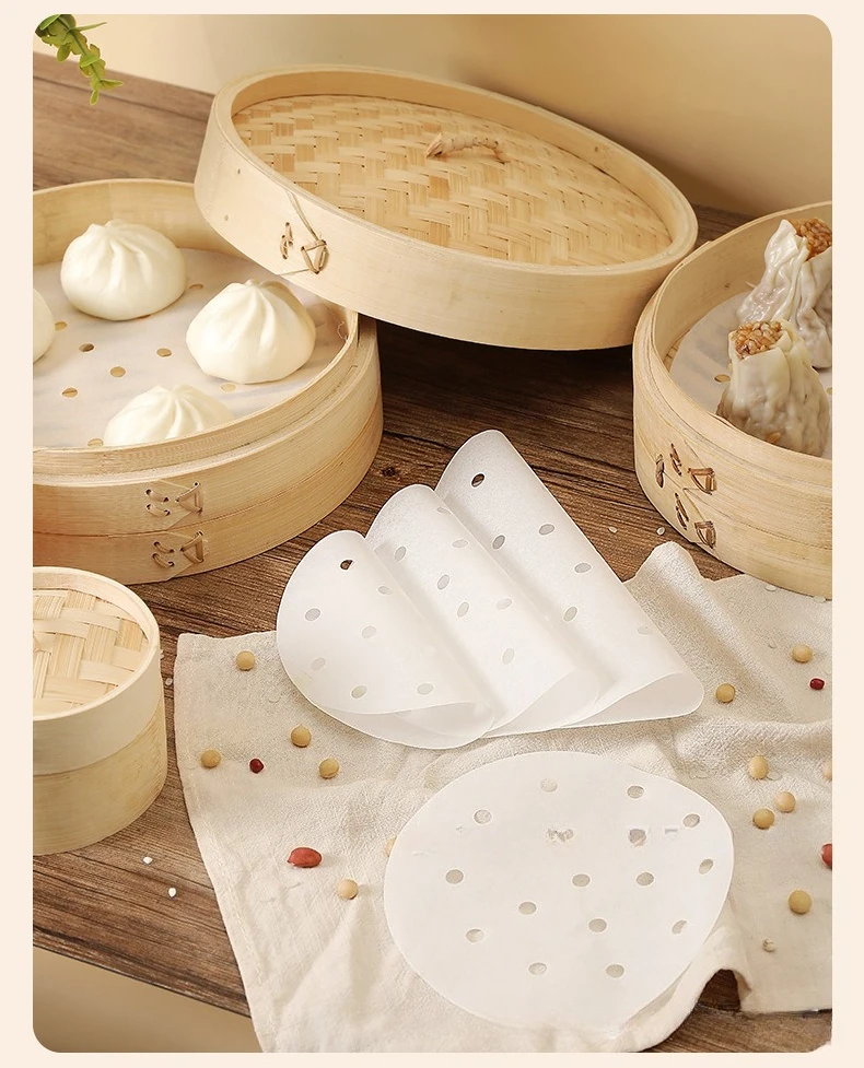 100Pcs Food Grade Disposable S - Steamer Bamboo Set 评论和价格