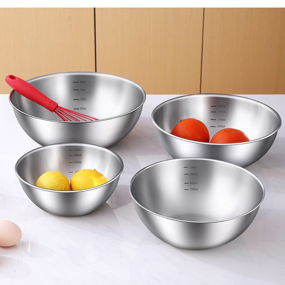 3pcs Stainless Steel Bowl Set  - Home Cooking Cookbook 评论和价格