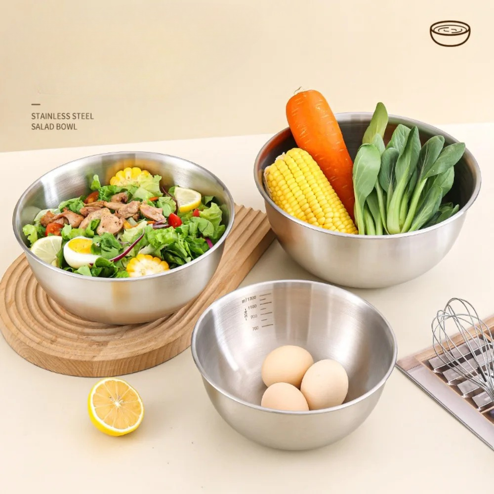3pcs Stainless Steel Bowl Set  - Home Cooking Cookbook 评论和价格