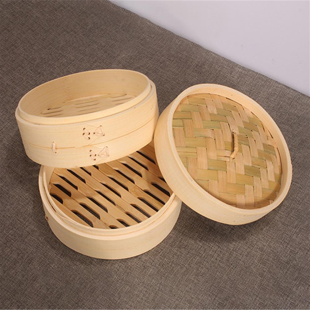 Bamboo Steamer Home Wooden Bam - Steamer Bamboo Set 评论和价格