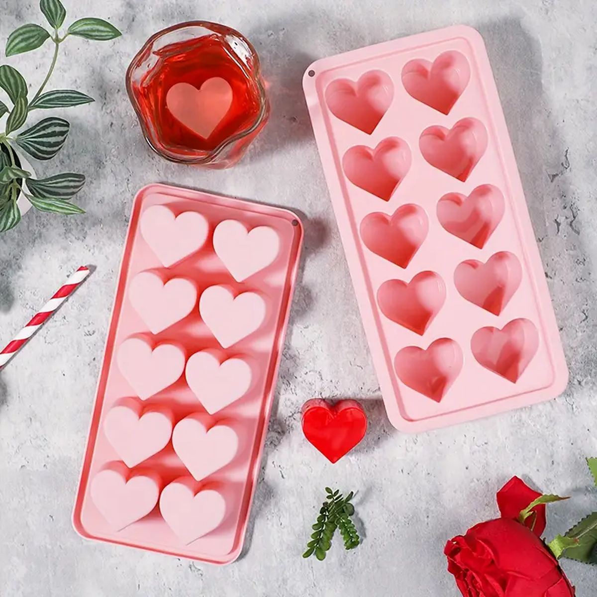10-Grid Heart-Shaped Silicone  - Home Cooking Appliances 评论和价格